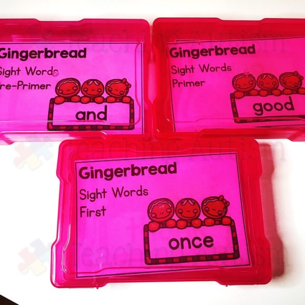 Gingerbread Man Sight Words