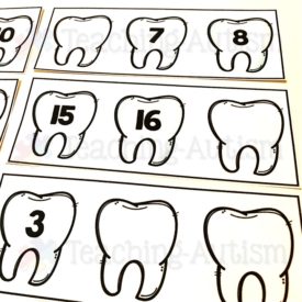 Missing Number Activity | Dental Health Week - Teaching Autism