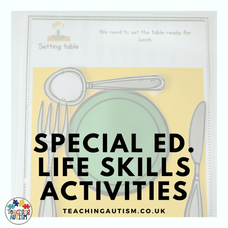 Special Education Life Skills Activities