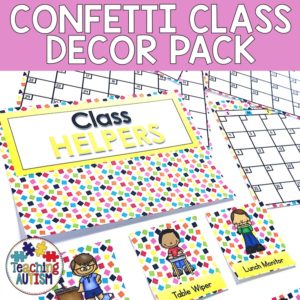 Confetti Classroom Decor