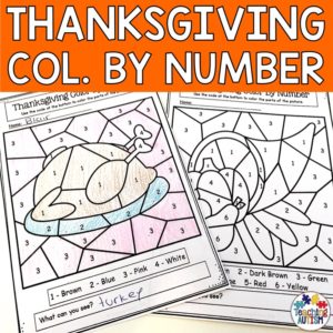 Thanksgiving Colour by Number