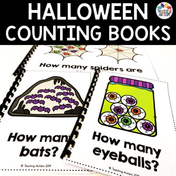 Halloween Counting Adapted Books