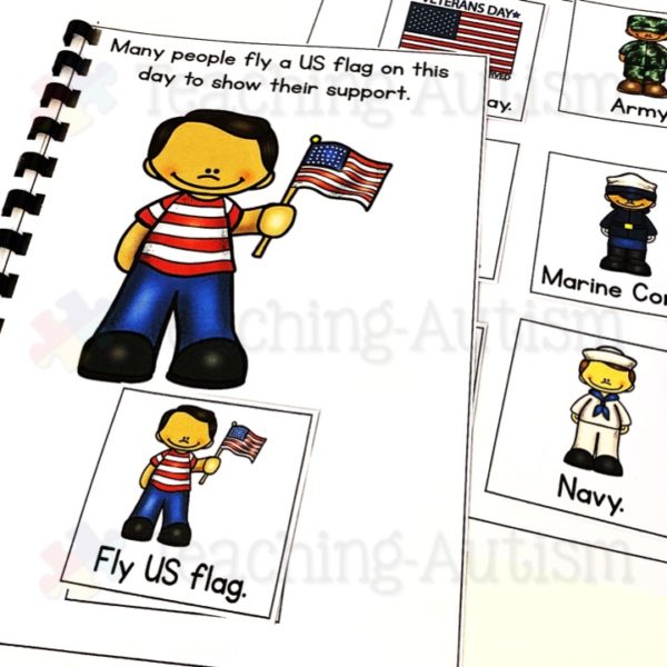 Veterans Day Activity Adapted Book