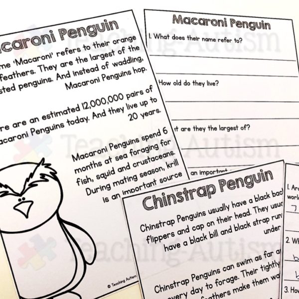 Penguin Worksheets