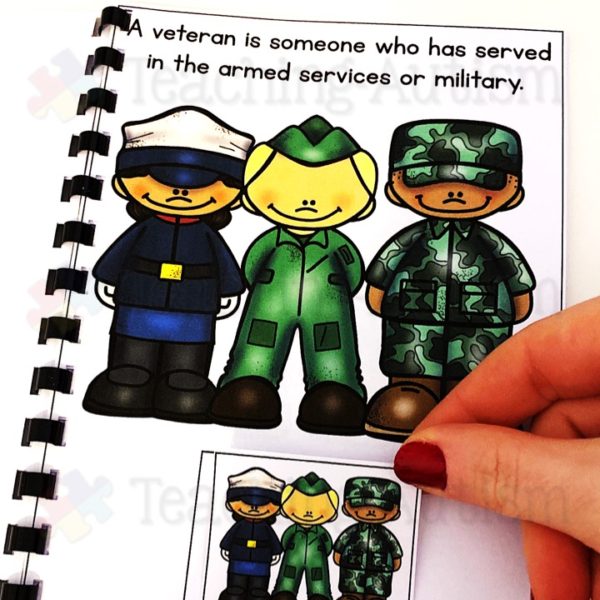 Veterans Day Activity Adapted Book
