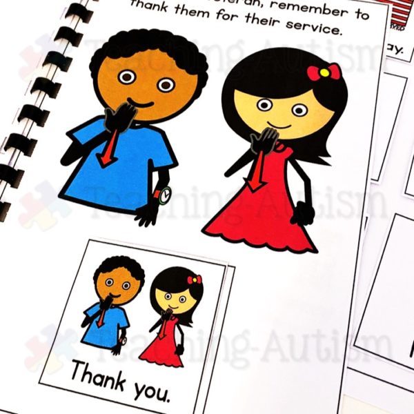 Veterans Day Activity Adapted Book