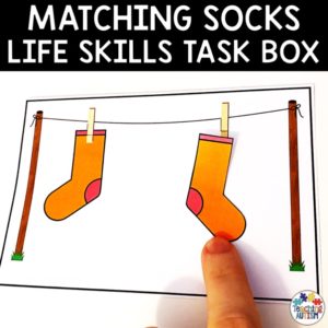 Pairing Socks Laundry Task Box