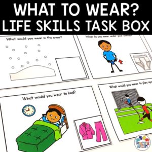 What Should I Wear? Activity Task Box