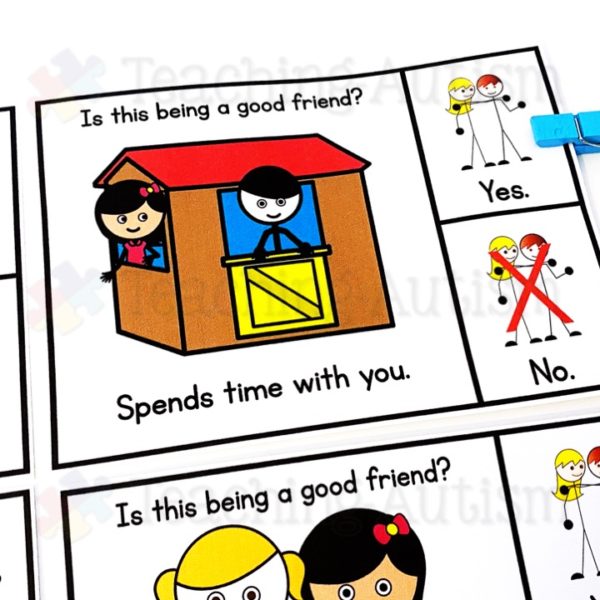 Being a Good Friend Activity Task Box