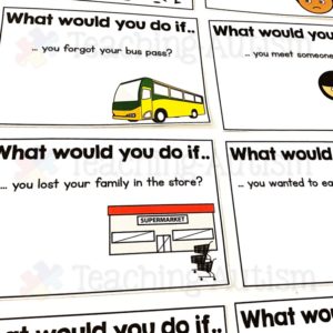 Life Skills Task Box Activity Scenario Cards