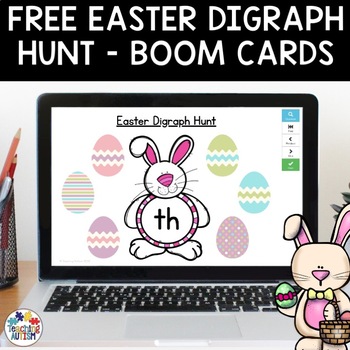 Easter Egg Digraph Boom Cards - Distance Learning