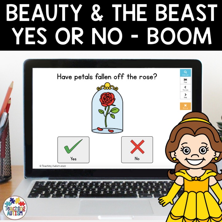 Beauty and the Beast Speech Therapy Boom Cards