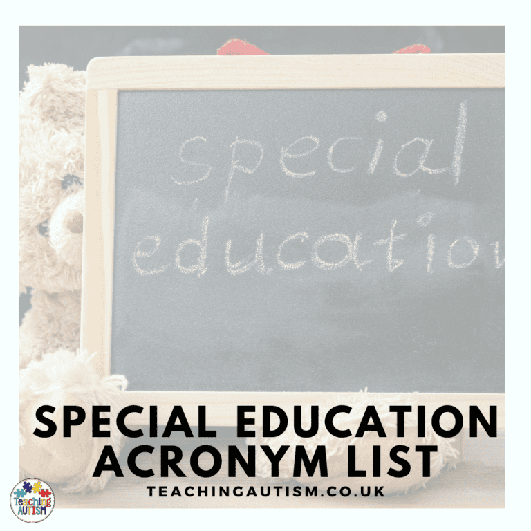 Special Education Acronym List