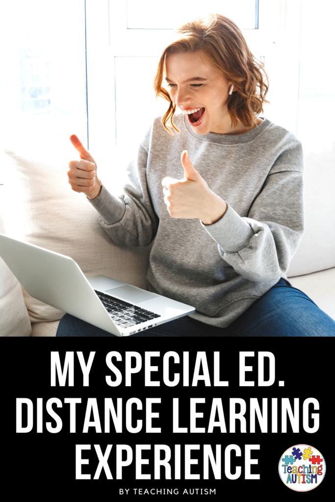 My Special Education Distance Learning Experience