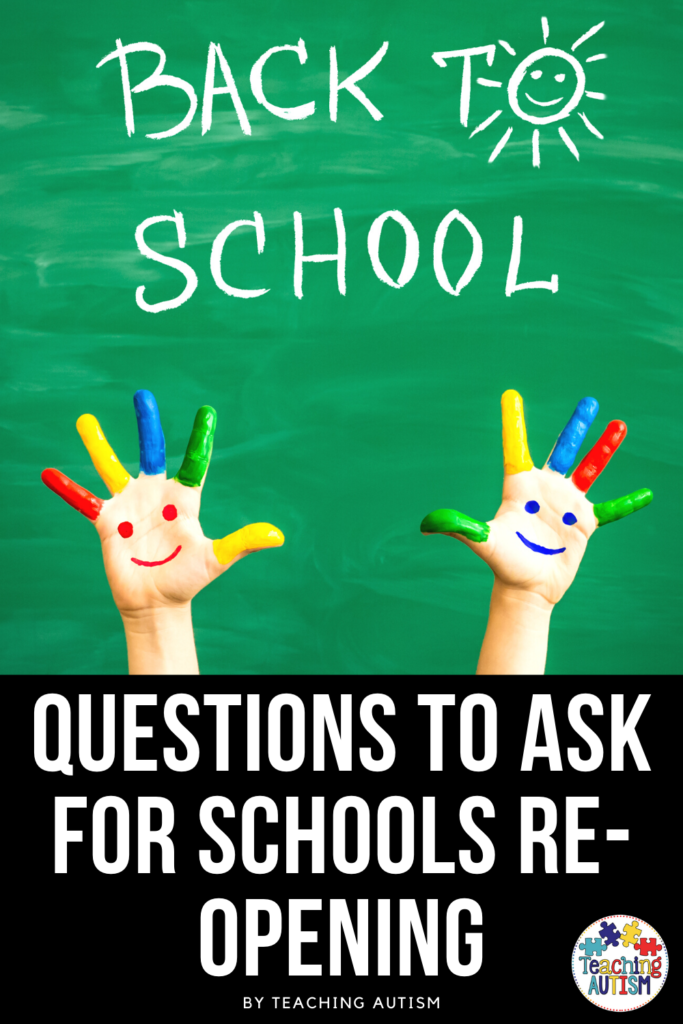 Questions to Ask for Schools Re-Opening