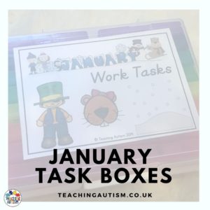 January Task Boxes for Special Education