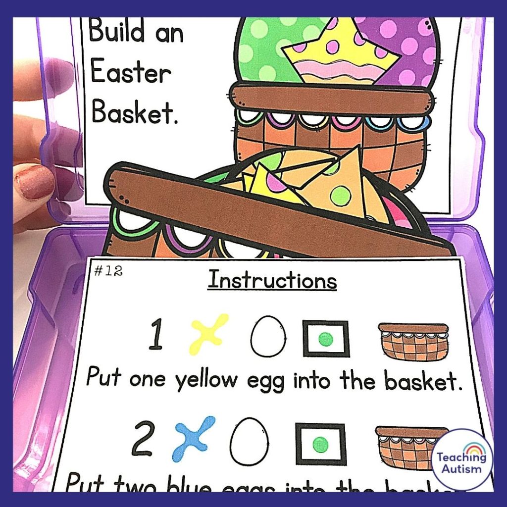 Easter Basket Task Box
