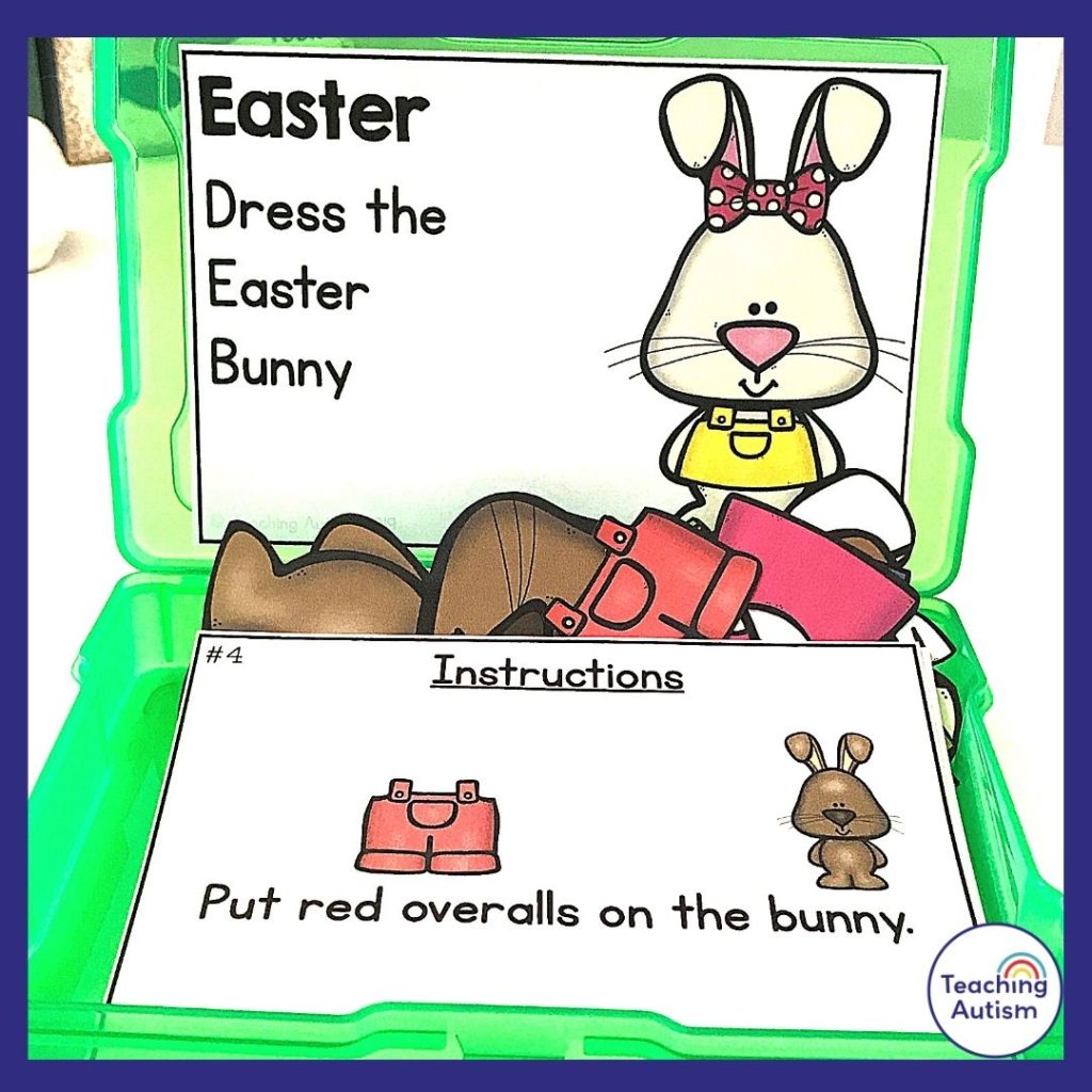 Easter Bunny Task Box