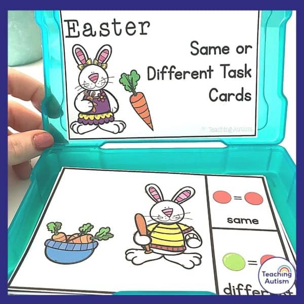 April Task Boxes for Special Education - Teaching Autism