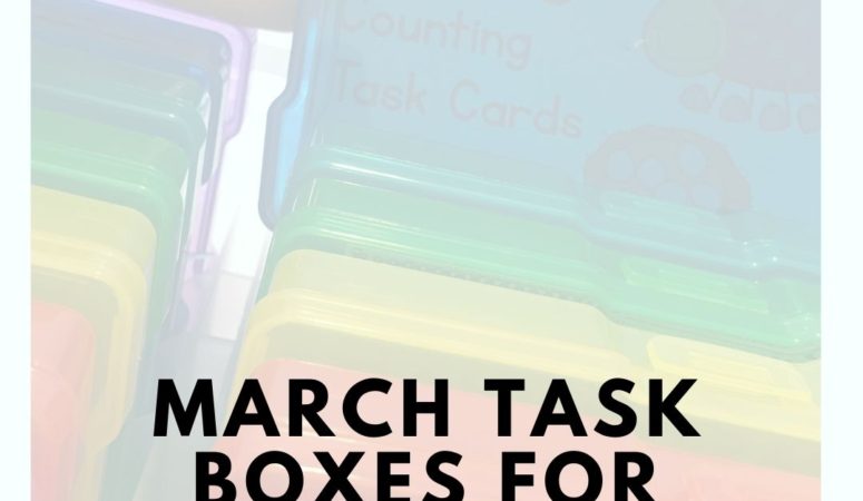 March Task Boxes for Special Education