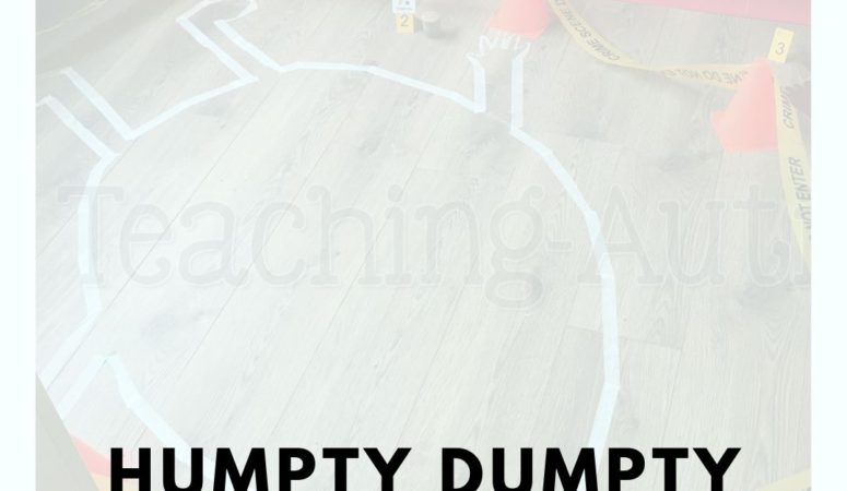 Humpty Dumpty Crime Scene for Special Education