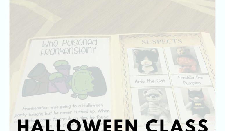 Halloween Classroom Crime Scene