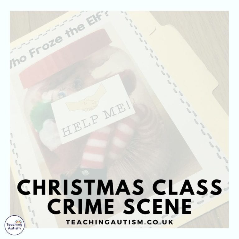 Christmas Crime Scene for the Classroom