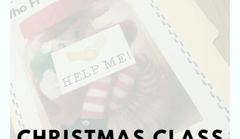Christmas Crime Scene for the Classroom
