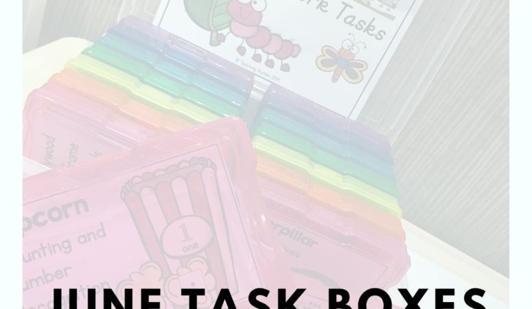 June Task Boxes for Special Education