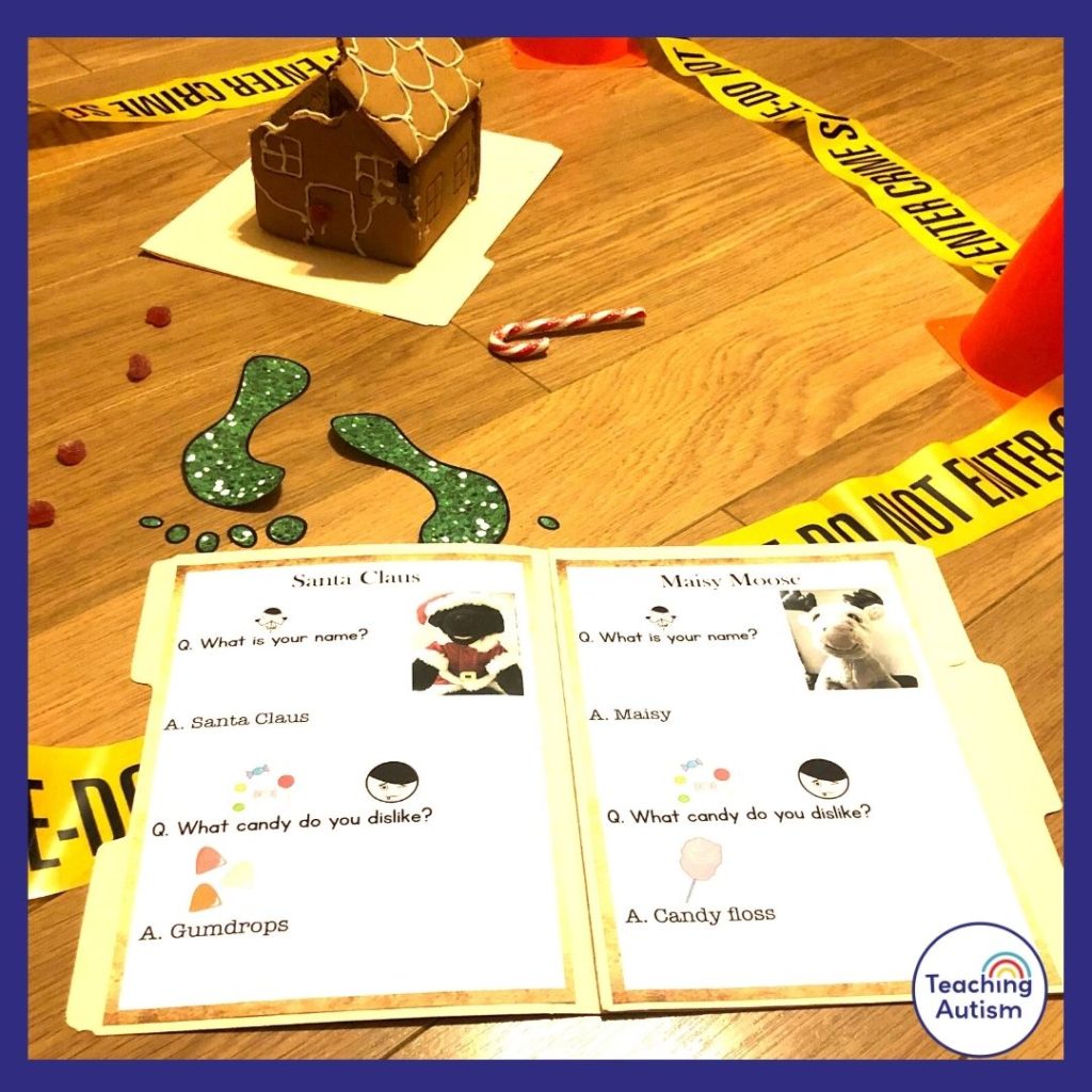 Gingerbread Crime Scene for Kids