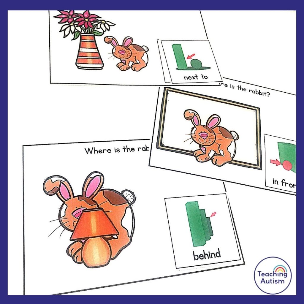 Spring Preposition Task Cards with Symbols