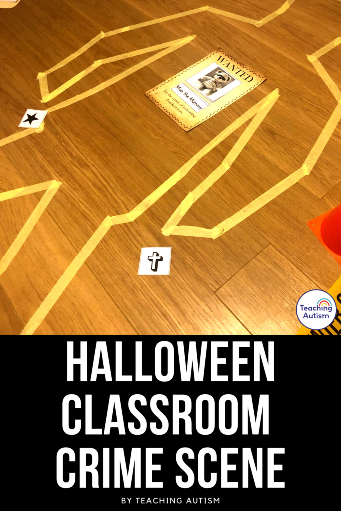Halloween Classroom Crime Scene