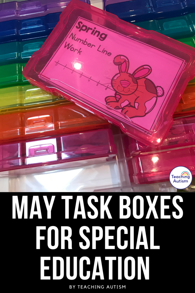 May Task Boxes for Special Education