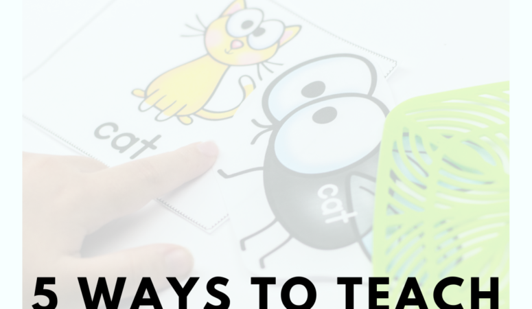 5 Ways to Teach CVC Words