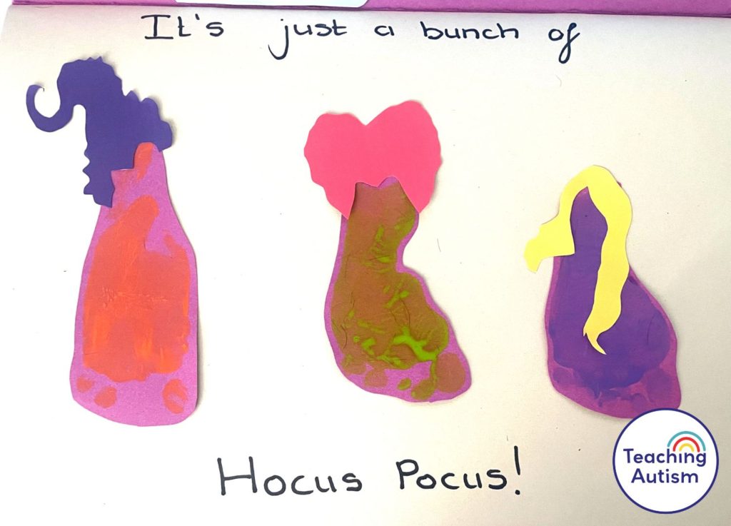 Hocus Pocus Footprint Craft
