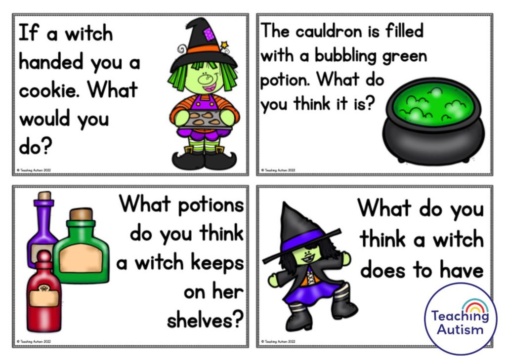 Witch Conversation Task Cards