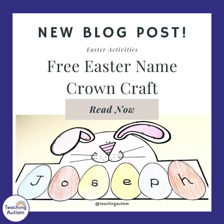 Free Easter Name Craft