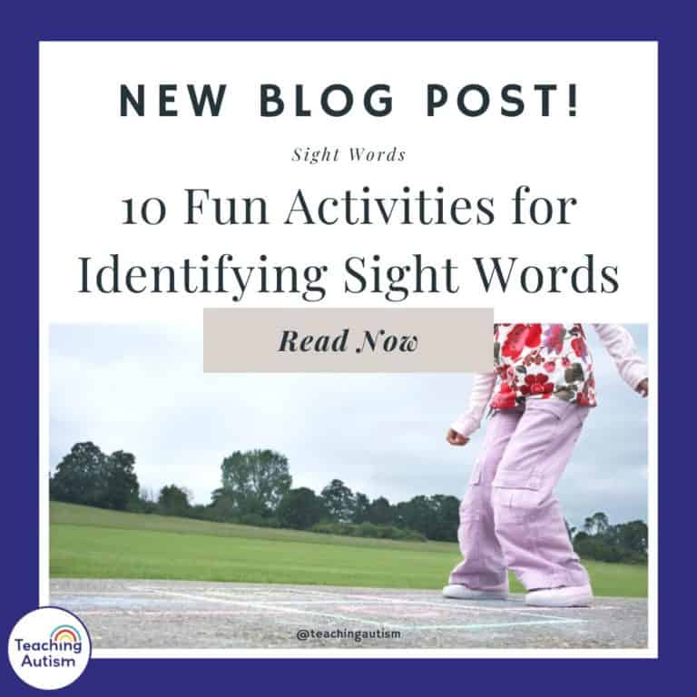 10 Fun Activities for Identifying Sight Words