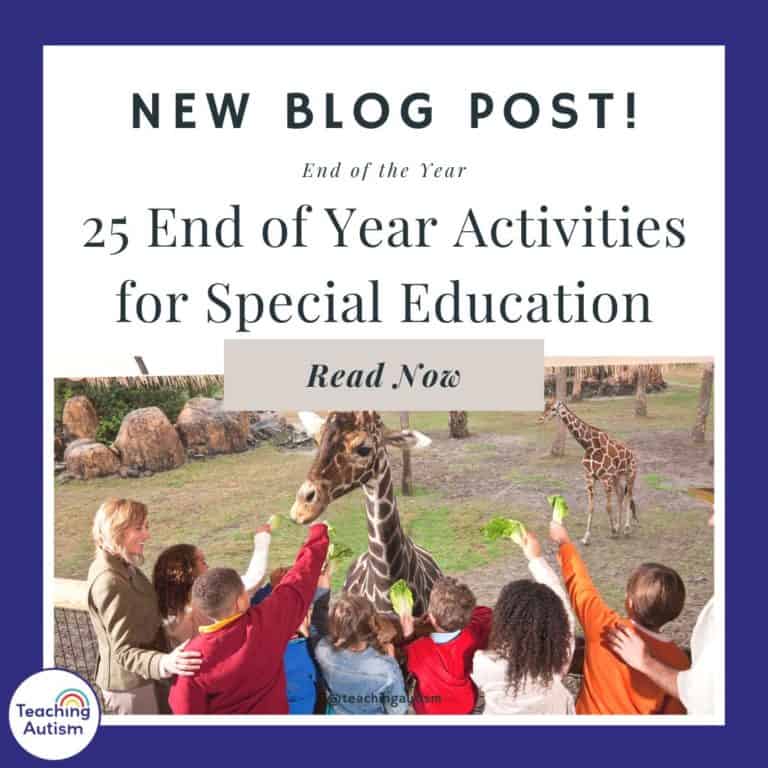 25 End of Year Activities for Special Education