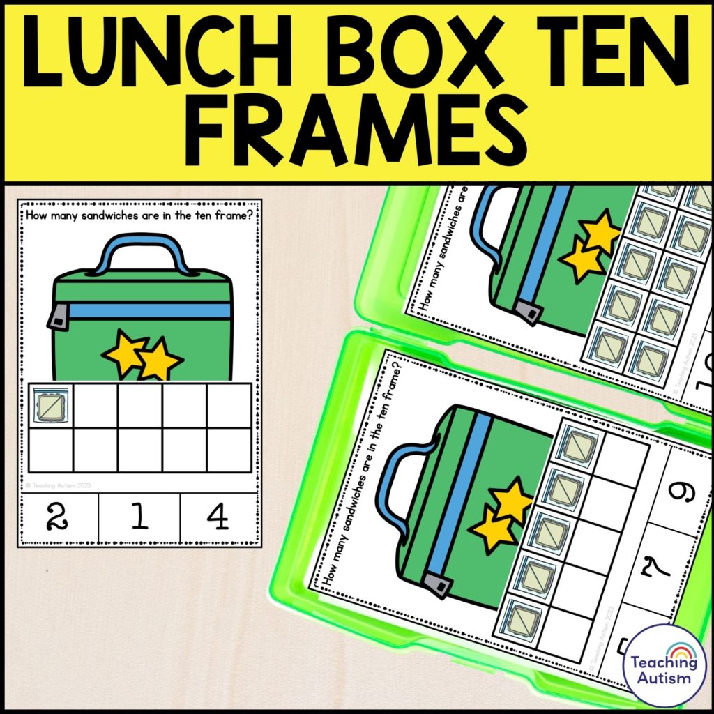 Free Lunch Box Ten Frame Task Box