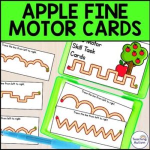 Apple Fine Motor Skill Cards