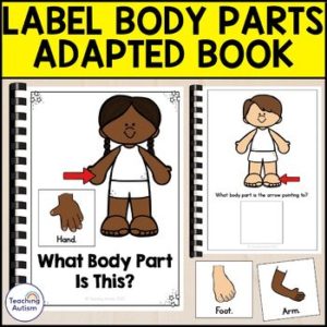 Label Parts of the Body Adapted Book