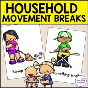 Household Theme Movement Breaks Cards
