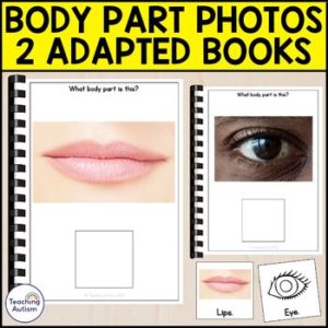 Body Part Photos Adapted Books for Special Education