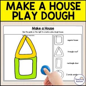 2D House Play Dough Mats