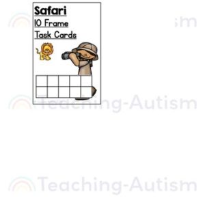 Safari Ten Frame Task Cards