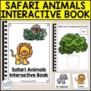 Safari Animals Interactive Adapted Book