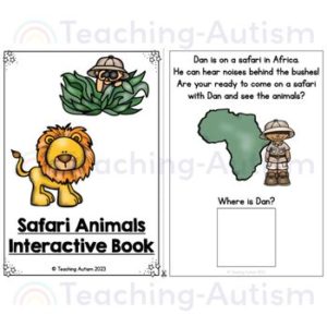 Safari Animals Interactive Adapted Book