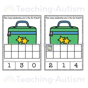 School Lunch Box Ten Frames