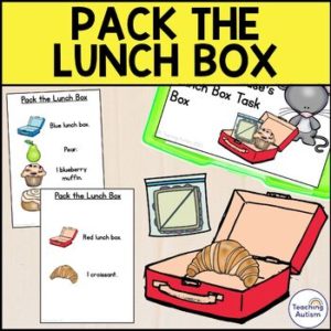 Pack the Lunch Box Task Box